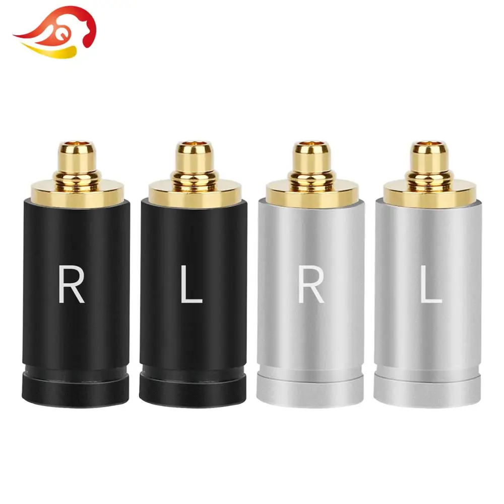 QYFANG Gold Plated Copper Earphone Pin HiFi Headphone Plug Frosted Shell Jack Adapter For SE525 SE846 UE900 MMCX Audio Connector