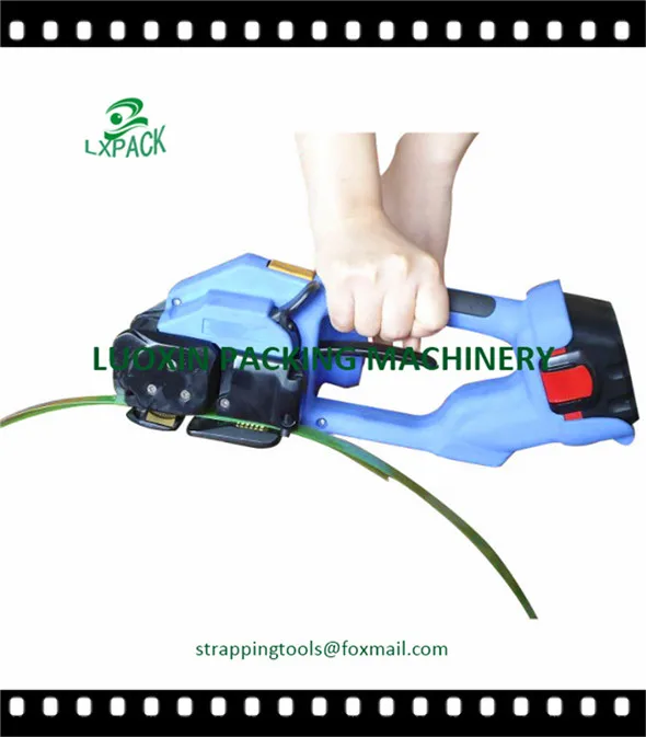 LX-PACK Lowest factory price Battery Power Strapping Package Tool Packaging Machinery 14.4V Friction Weld Tool 12-19mm