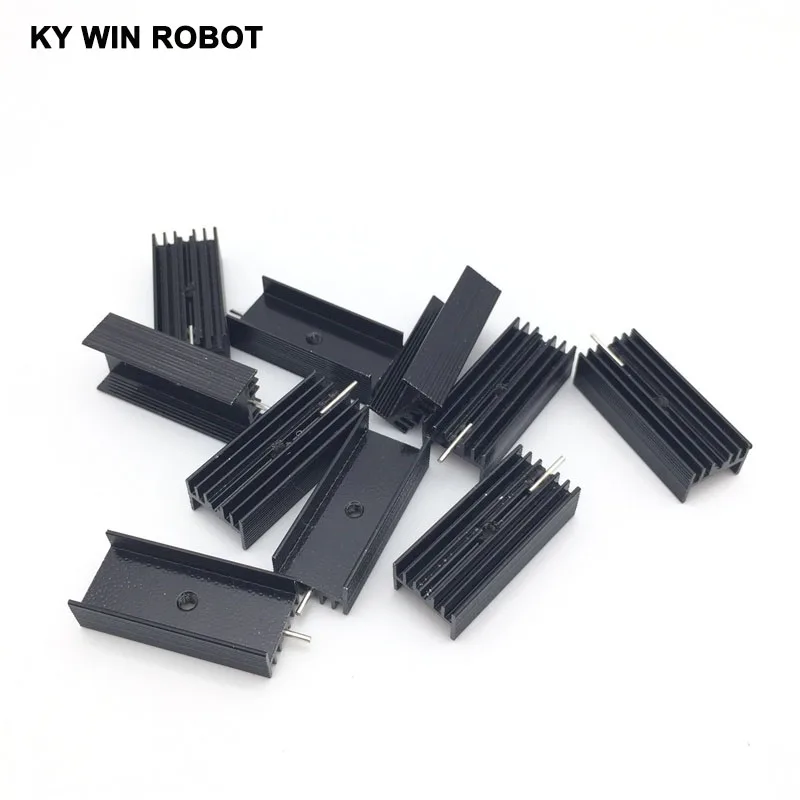 10 pcs  Aluminium TO-220 Heatsink TO 220 Heat Sink Transistor Radiator TO220 Cooler Cooling 15*11*35MM With 1 Pin