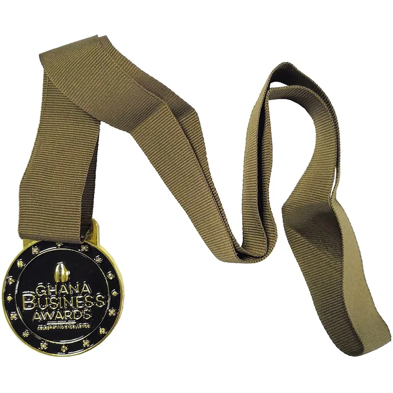 Gold Custom Award Medal, Soft Enamel, Zinc Alloy, Personalized Running Medal, 100 Pieces a Lot