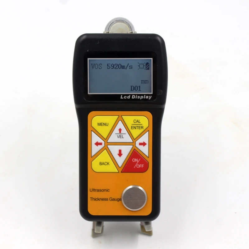 JT150 Ultrasonic Thickness Gauge 0.75～600mm Portable Digital Sheet Metal Pipes Glass Thickness Tester LCD Sound Velocity Meter