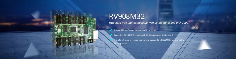 Linsn RV908M32 RV908H32 Receiving controller card  for full color display,5pcs to sell