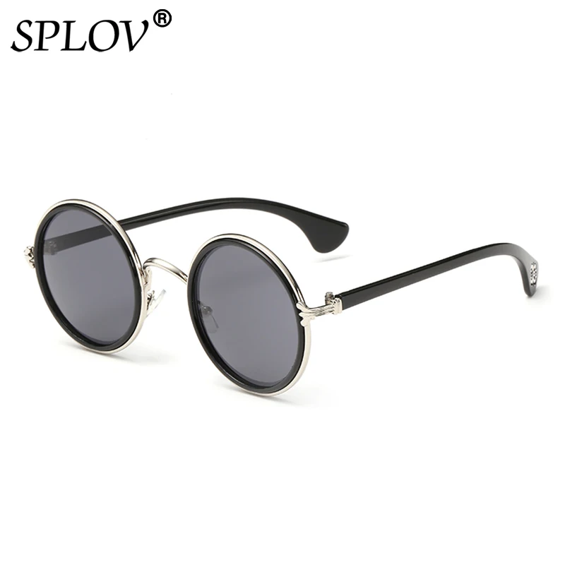 SPLOV Classic New Arrived Round Sunglasses Men Women Vintage Colorful Sun Glasses Brand Designer Metal Eyewear Occhiali Da Sole