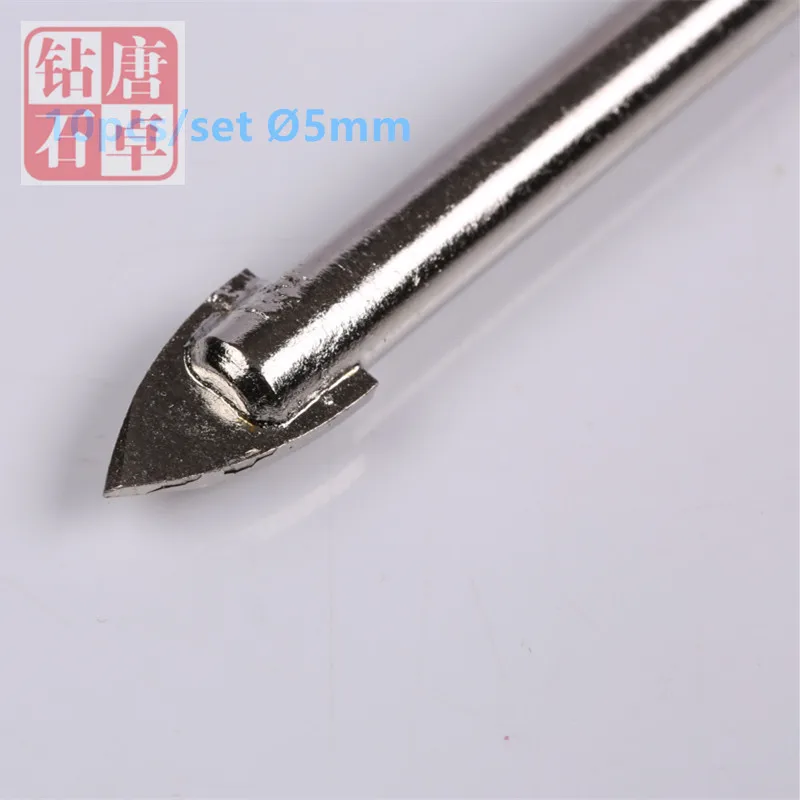 Talentool Freies Verschiffen 10 teile/satz 5mm (0,2 zoll) glas Keramik Marmor Bohrer Spaten Bohrer Mit Hoher Qualität