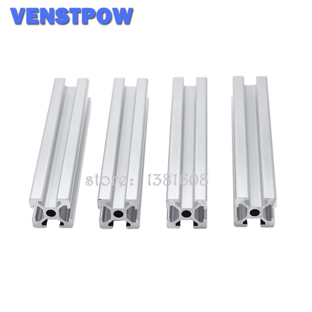 4pcs/lot 2020 Aluminum Profile Extrusion 600mm to 800mm Length Linear Rail 650mm 700mm 750mm for DIY 3D Printer Workbench CNC