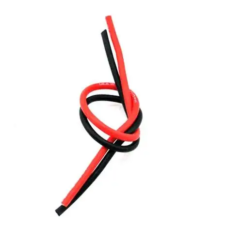 10meter/lot High Quality wire silicone  10 12  AWG 5m red and 5m black color