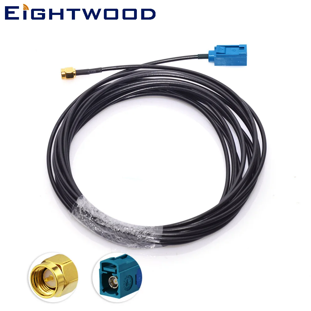 

Eightwood Conversion DAB+ AM FM Car Radio Aerial Antenna Fakra Z Female to SMA Male Adapter Cable for Alpine DAB European Cars