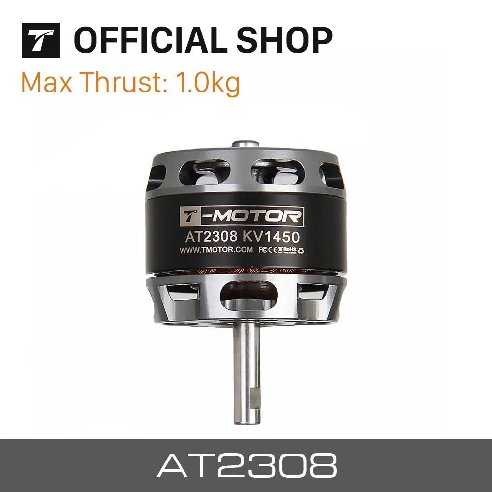 

T-MOTOR AT2308 Long Shaft KV1450 KV2600 brushless motor for fixed wing rc drone