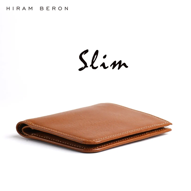 Hiram Beron Free Custom Name Men Leather Wallets Male Purse Credit Card Holder RFID blocking Wallet Gift for Holiday dropship