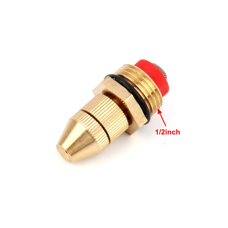 1-50pcs 1/2 Inch Male Thread Brass Sprinkler Garden Lawn High Atomizing Mist Nozzle Metal Adjustable Sprinkler