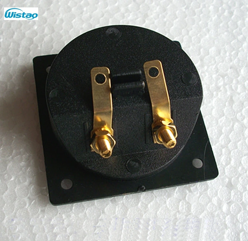 مربع ملزمة آخر نوع المتكلم محطة صندوق مجلس كأس سلك كابلات الموصلات 56.5 مللي متر x 56.5 مللي متر أسود HIFI لتقوم بها بنفسك