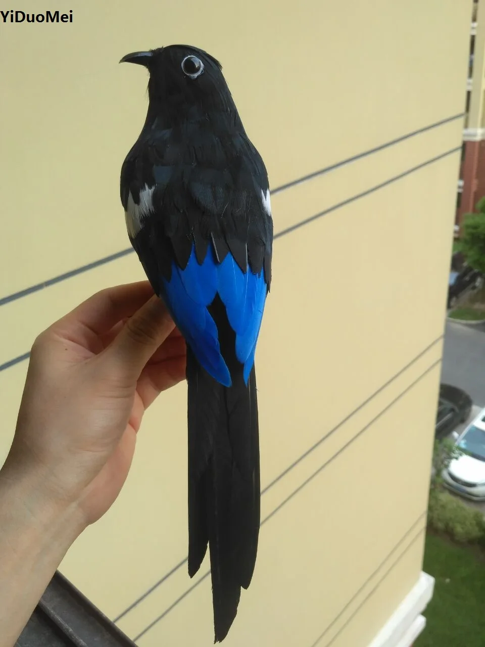 large 30cm artificial magpie bird model,foam&feathers magpie bird,handicraft prop,home garden decoration gift a2897