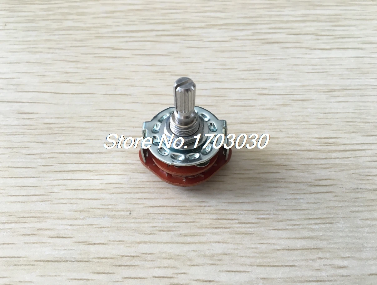 Channel Rotary Selector Switch 6 Pins 2 Pole 2 Position