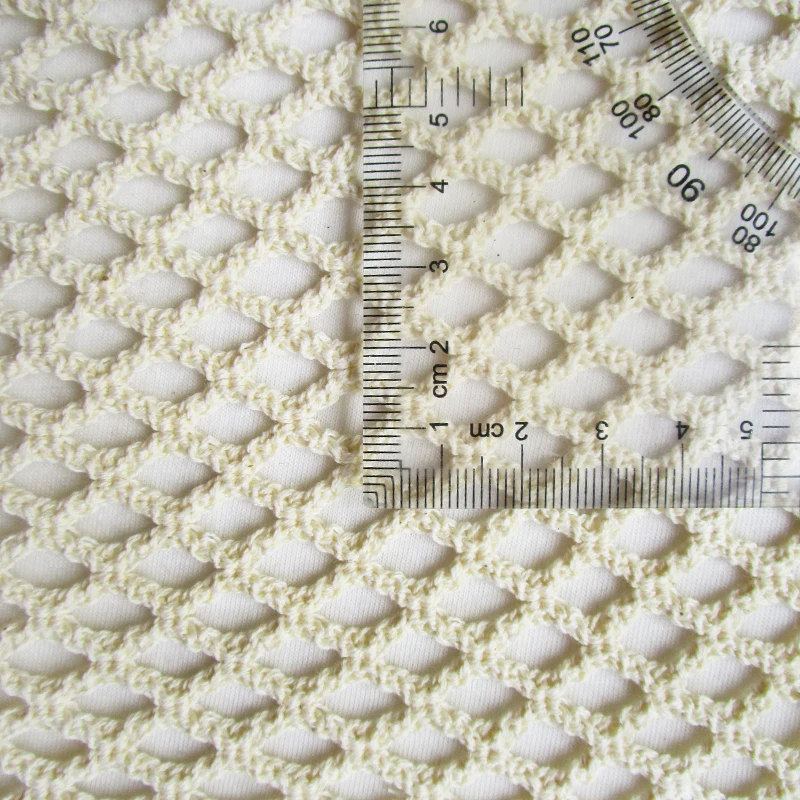 Pure Cotton Mesh Fabric Sewing Apparel Cloth Knitted Net Fabric for Casual Comfort Blouse Household Supplies 100% Cotton