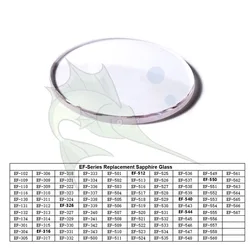 High Quality Round Flat Type Mineral Watch Glass Replacement Parts for Casio EF-102~EF-316 Series Watch Repair