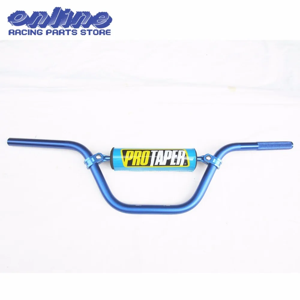 735mm 7/8 UNIVERSAL MOTORCYCLE HANDLE BAR 22MM High Rise HANDLEBAR TUBES With Handlebar Pad For Dirt Pit Bike MX