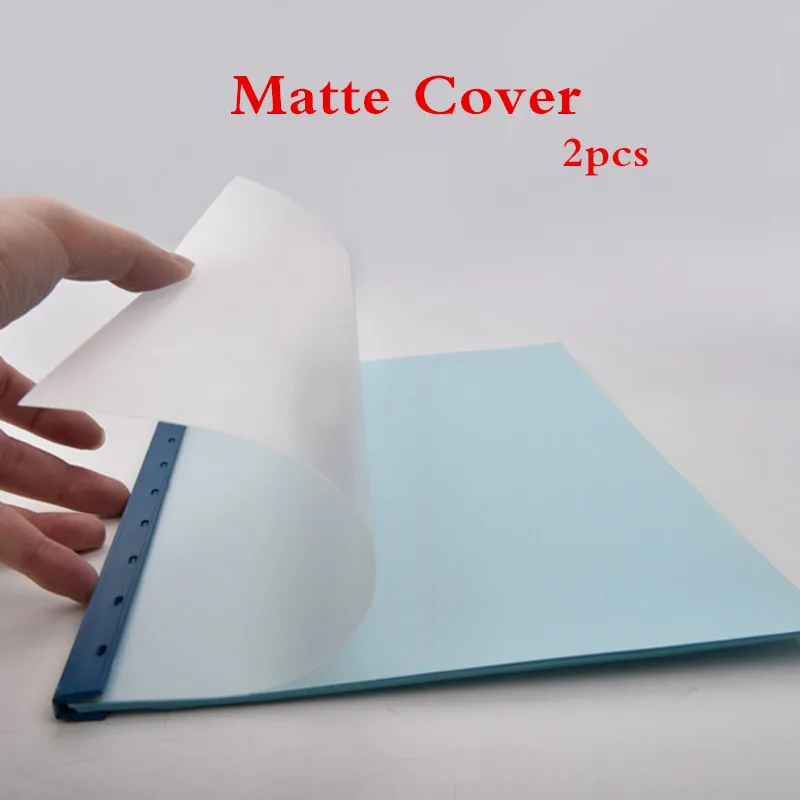 2pcs New A4 Plastic Matte Binding Film Translucent PP Binding Covers Office Supplies Product Brochure Covers Document Data Cover