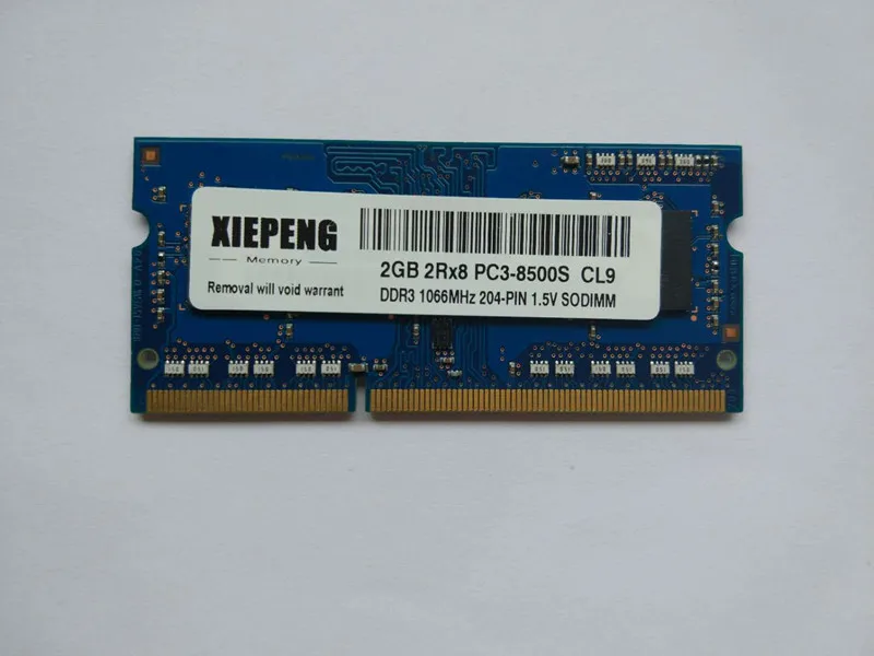 Notebook Memory 4GB 2Rx8 PC3-8500S SODIMM RAM DDR3 8GB 1066 MHz 2GB pc3 8500 for HP TouchSmart 610z 610xt 610t Laptop