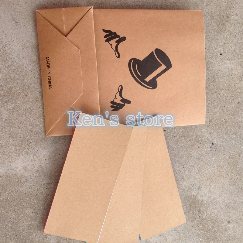 Medium Size Super Delux Paper Bag Appearing Flower From Empty Box Stage Magic Tricks Dream Bag Large Illusion Magic Kid Gifts