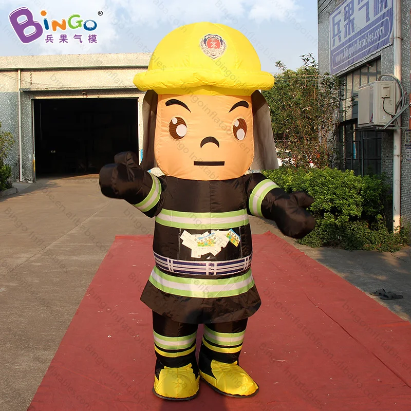 2.2m High Inflatable Fireman Costume / Fireman Walking Costume for Events -Inflatable Toy