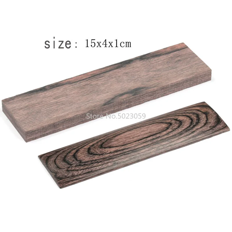 Manijas de cuchillo DIY de 4 colores, material para hacer espacios en blanco de madera, piezas de mango de madera de Color, empuñaduras, materiales artesanales DIY para el hogar, 12x4x1mm, 1 ud.