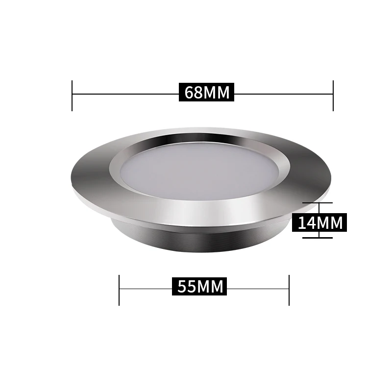 QITU Slim Mini LED Downlight 3W Recessed Small Spotlight Ceiling DC12V 24V Kitchen Bathroom Waterproof Built-in Light