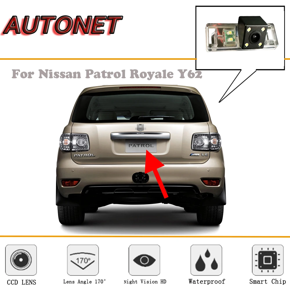 AUTONET Rear View camera For Nissan Patrol Royale Y62 2010~2017/Night Vision/Reverse Camera/Backup Camera/license plate camera