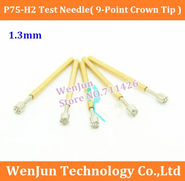 

NEW P75-H2 Test Needle( 9-Point Crown Tip ) 1.3mm Thimble ,Spring Testing Probes Pin