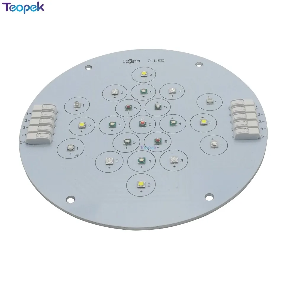 5 canali 21 leds misto LED emettitore lampada luce XPE + Epileds 3535 UV per acquario fai da te lampada per acquario illuminazione per la crescita