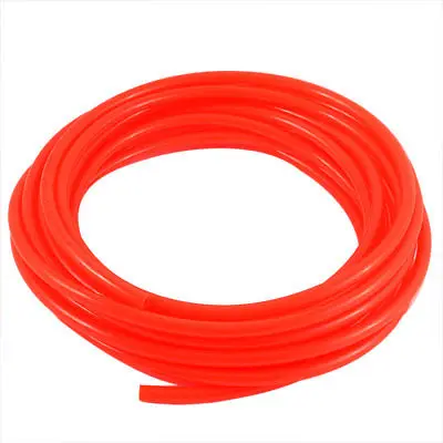 Polyurethane PU Air Tube Tubing Pipe Hose Orangered 8M Length 8mm x 5mm Dia