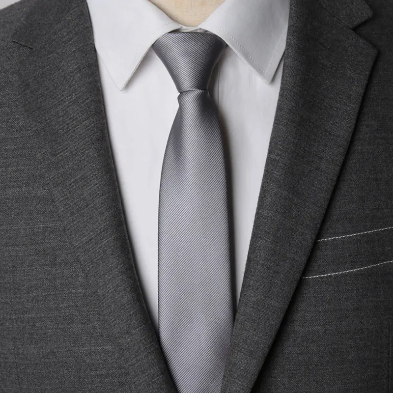 Männer Krawatte Reißverschluss Faule Krawatte Fashion Solid 6 cm Krawatten Business für Mann Gravatas Taschentuch Bowtie Herren Hochzeit Hemd Zubehör