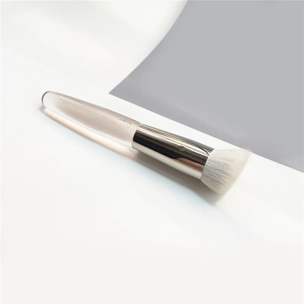 Perfect Face Brush 71 - Soft A++ Goat Hair All-in-one Angled Brush for Foundation Powder Cream bronzer highlighter blush