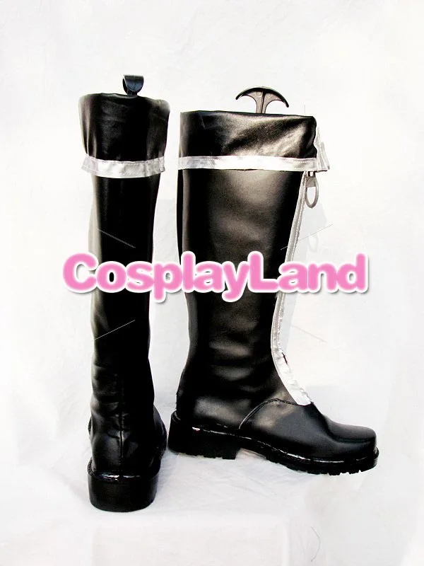 D Gray-Botas Allen Walker para adultos, zapatos con cremallera grande para Cosplay, fiesta de Anime, Cosplay, espectáculo, hecho a medida