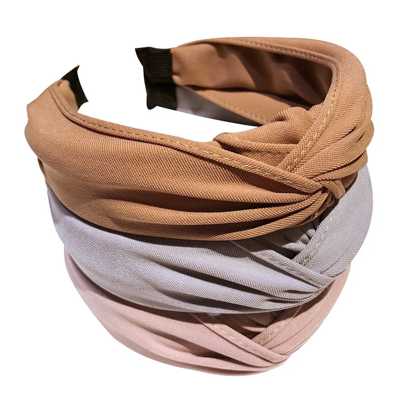 Ruoshui Người Phụ Nữ Chắc Chắn Phối Nút Hairbands Bé Gái Cài Tóc Turban Phụ Kiện Nữ Đầu Femme Mũ Thắt Nút Haarband Đồ Trang Trí