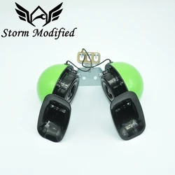 SuTong Waterproof DC 12V Car Van Trolley Bus Mono Big Snail Horn Green Motorcycle High-pitched Speaker