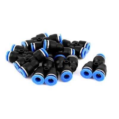 

9pcs 6mm Dia Y Shaped Air Pneumatic Quick Release Fitting Coupler Pipe Adapter