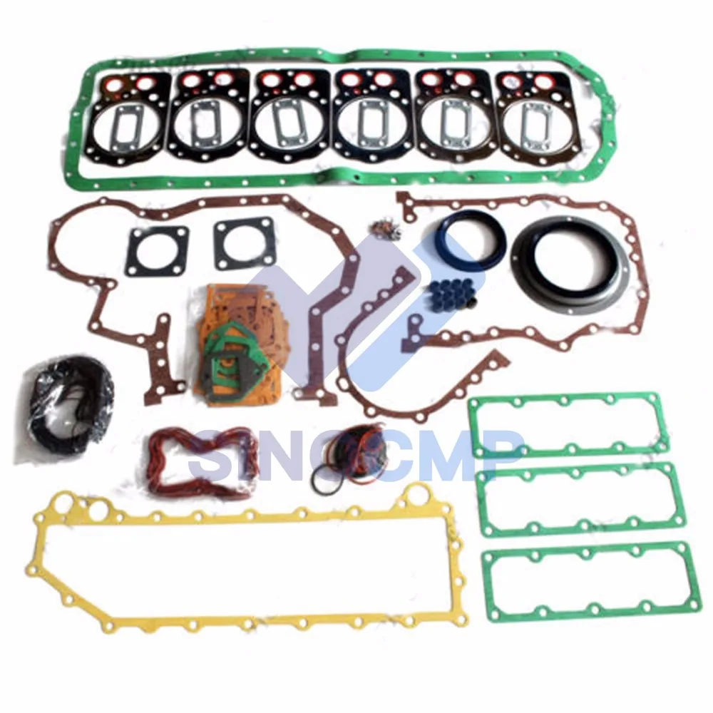 6D24 6D24T Engine Gasket Kit For Hyundai Kobelco SK400-3 Excavator Kato MG530 Crane and Truck