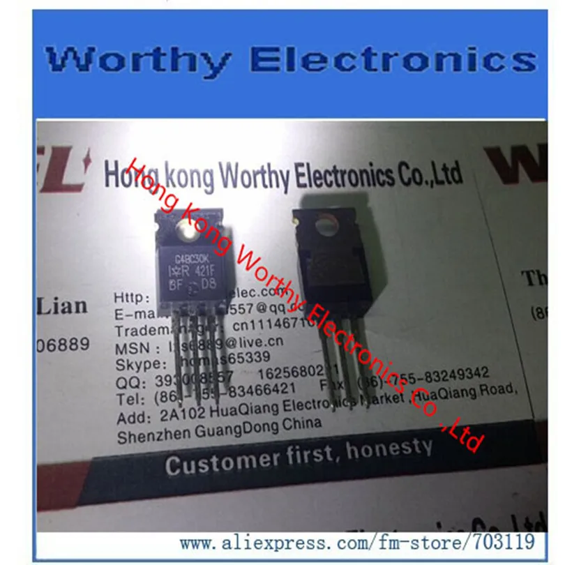 Free  shipping   10PCS/LOT  With  pdf Datasheets  IGBT 600V 28A 100W TO220AB   G4BC30K  IRG4BC30KDPBF