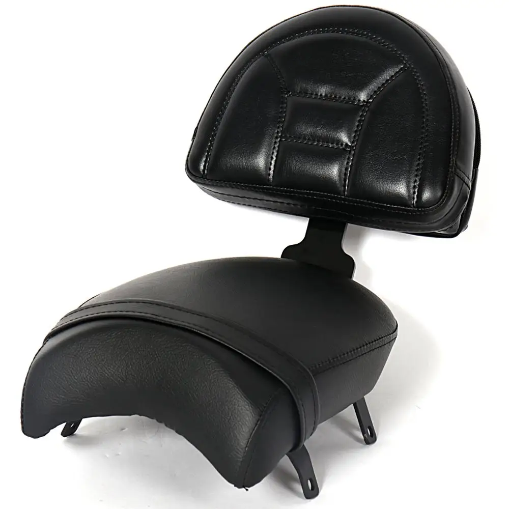 Motorcycle Rear Backrest Black Seat Sissy Passenger Foot Pegs For Victory High-Ball Vegas Boardwalk Kingpin Gunner Judge
