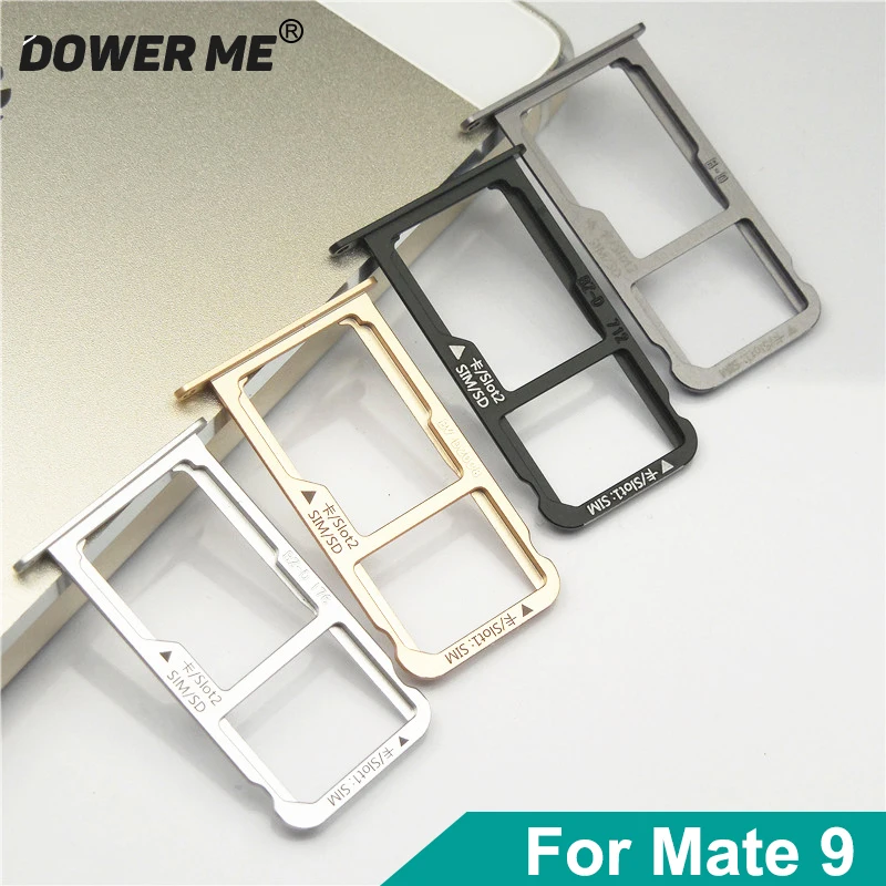 Dower Tôi Nano Sim Card SIM Khay + Micro Chủ Thẻ SD Adapter Cho Huawei Mate 9 Thay Thế