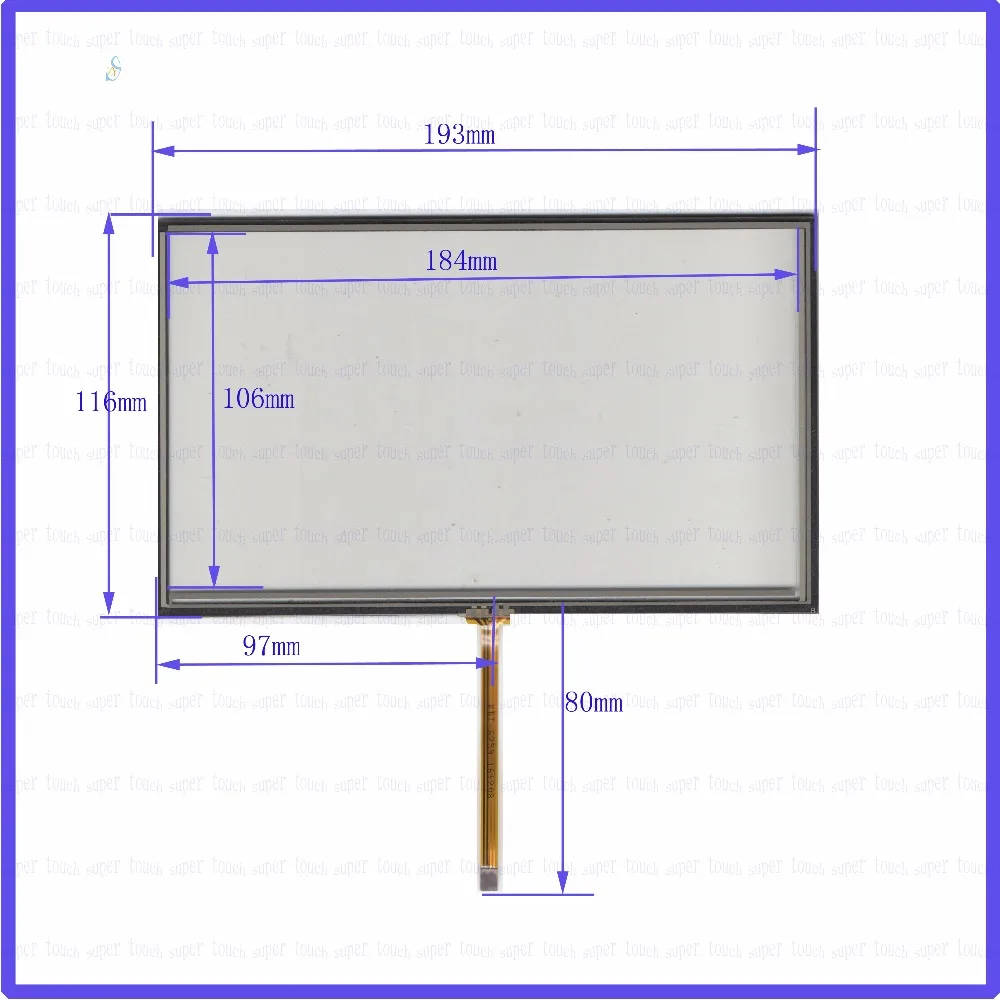 ZhiYuSun  Compatible SUN-M8104   8inch 4 lins Touch Screen  sensor glass  for WONYO Q201 computerized Embroidery Machine