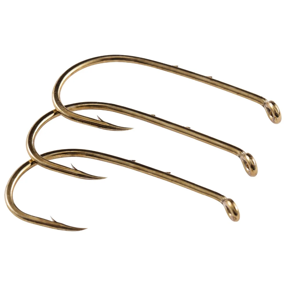 Bassdash EWG Worm Hooks Baitholder Hooks 1/0 4/0 3/0 2/0 for Bass Trout Walleye Panfish Catfish Fishing 60 piece