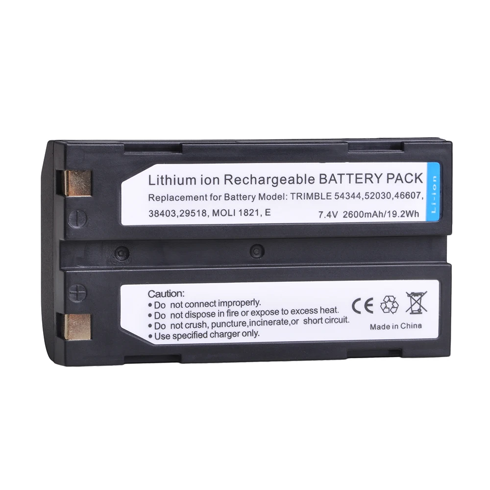 54344 Battery and Fast Charger for Trimble 5700 5800 29518 46607 52030 38403 R6 R7 R8 GNSS TR-R8 GPS for Pentax Ei-D-Li1