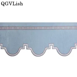 QGVLish 46cm Wide Chenille Short Curtain Fabrics DIY Valance Stage Bedroom Living Room Sofa Window Decor Curtain Accessories