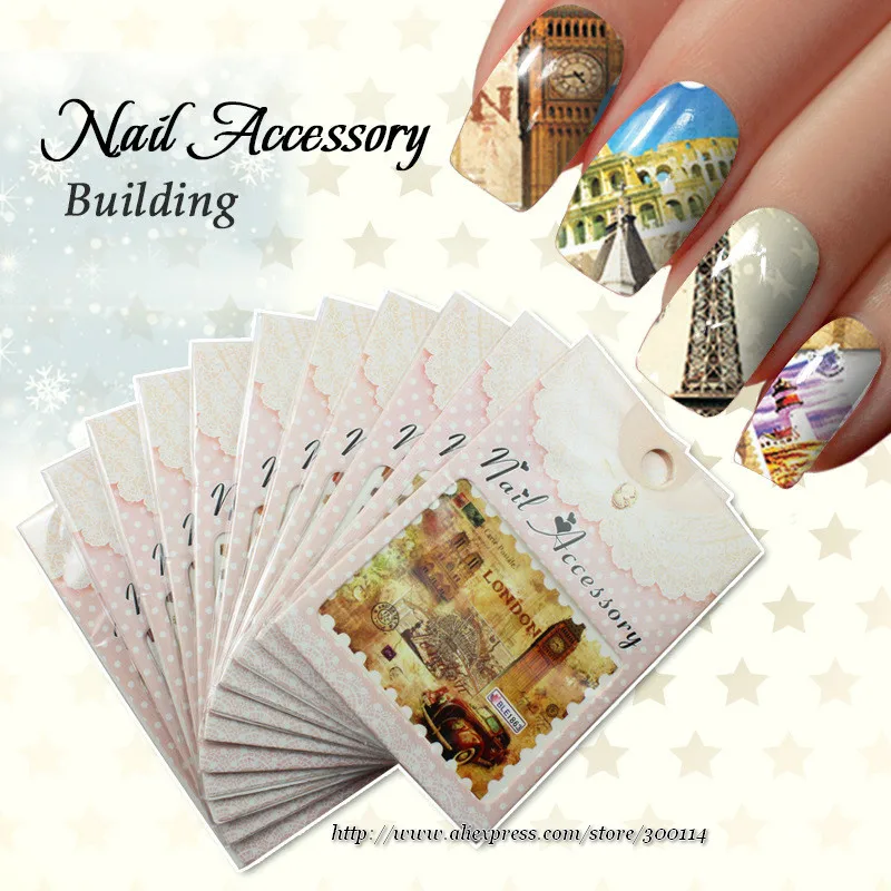 

wholesale New Arrival Water Transfer Nail Art Sticker Beauty Decal Decoration Stamp finger toe tattoo 200packs/lot free shipping