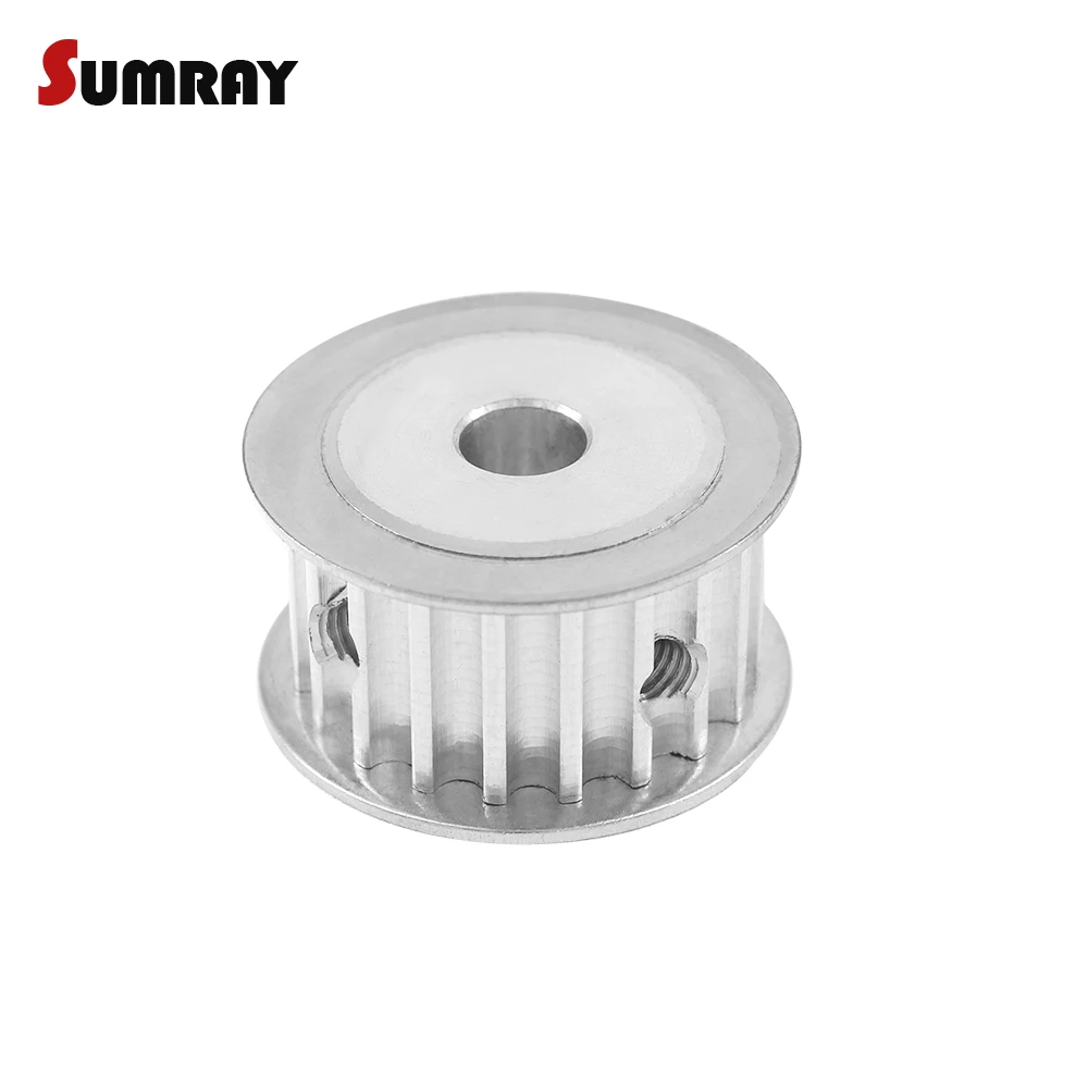 5M 20T Tooth Belt Pulley 5/6/8/12/14/15/19/20mm Inner Bore 16mm Width Aluminium Alloy Pulley Wheel for Laser Machine