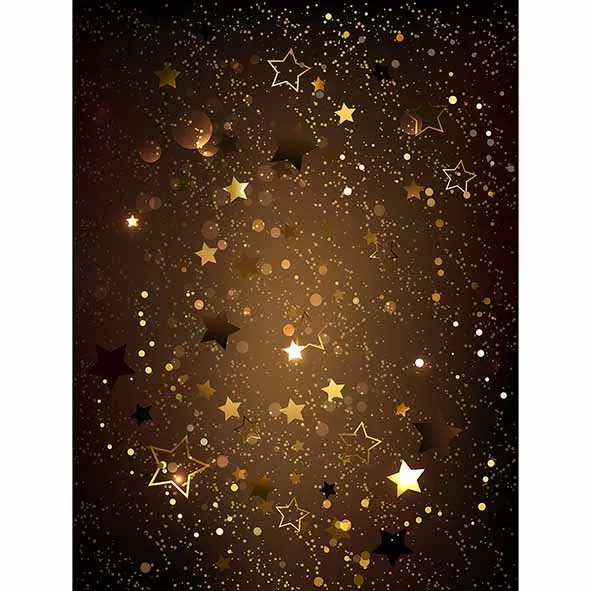 Allenjoy new arrival photo backdrop Dark brown textured gold shiny little stars christmas party backdrop photocall photo printed