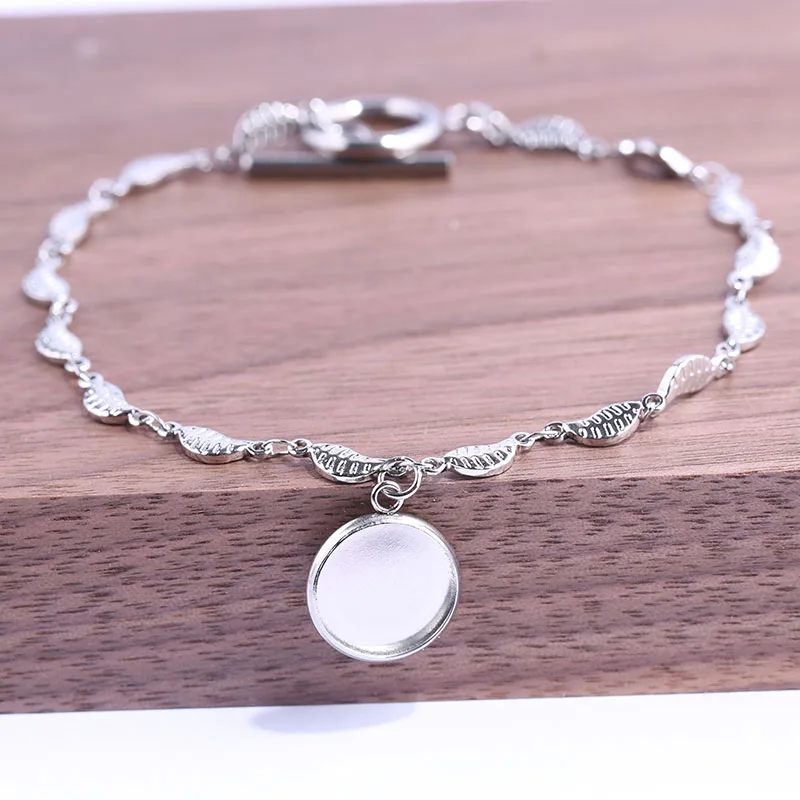 3 sztuki pasuje do 12mm 18mm 20mm bransoletka z kaboszonów podstawa diy pusta ramka ze stali nierdzewnej ustawienia dla akcesoria do rękodzieła braceelts