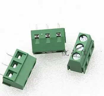 30pcs 3 Pin KF127 Screw Terminal Block Connector 5mm Pitch 300V 10A KF-127-3p