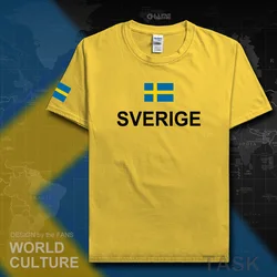 Sweden Sverige man t shirts Swedish Swede tshirt 2017 jerseys nation team t-shirt meeting fitness gyms clothing tees country SE